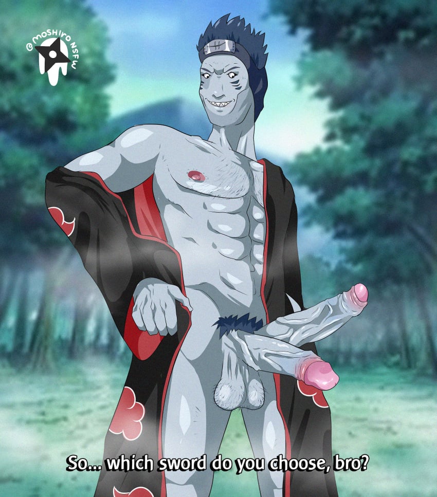 1boy akatsuki_(naruto) double_penetration hoshigaki_kisame male male_only moshironsfw naruto naruto_(series) naruto_shippuden patreon solo uncensored yaoi