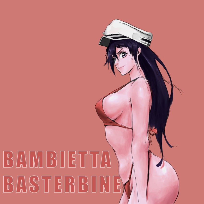 ass bambietta_basterbine bikini bleach bleach:_the_thousand-year_blood_war breasts eye_contact quincy_(bleach) sideass sideboob solo sternritter