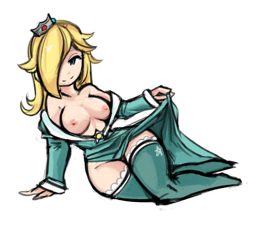 breasts female female_only mario_(series) nintendo nipples princess_rosalina solo super_mario_galaxy tagme zanamaoria