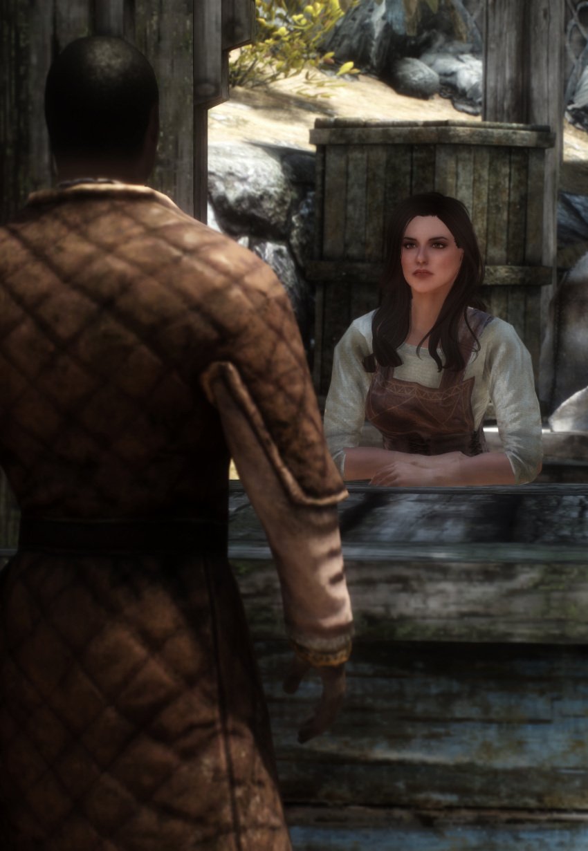 3d black_hair brown_eyes carlotta_valentia clothed nazeem nonstickypants skyrim the_elder_scrolls