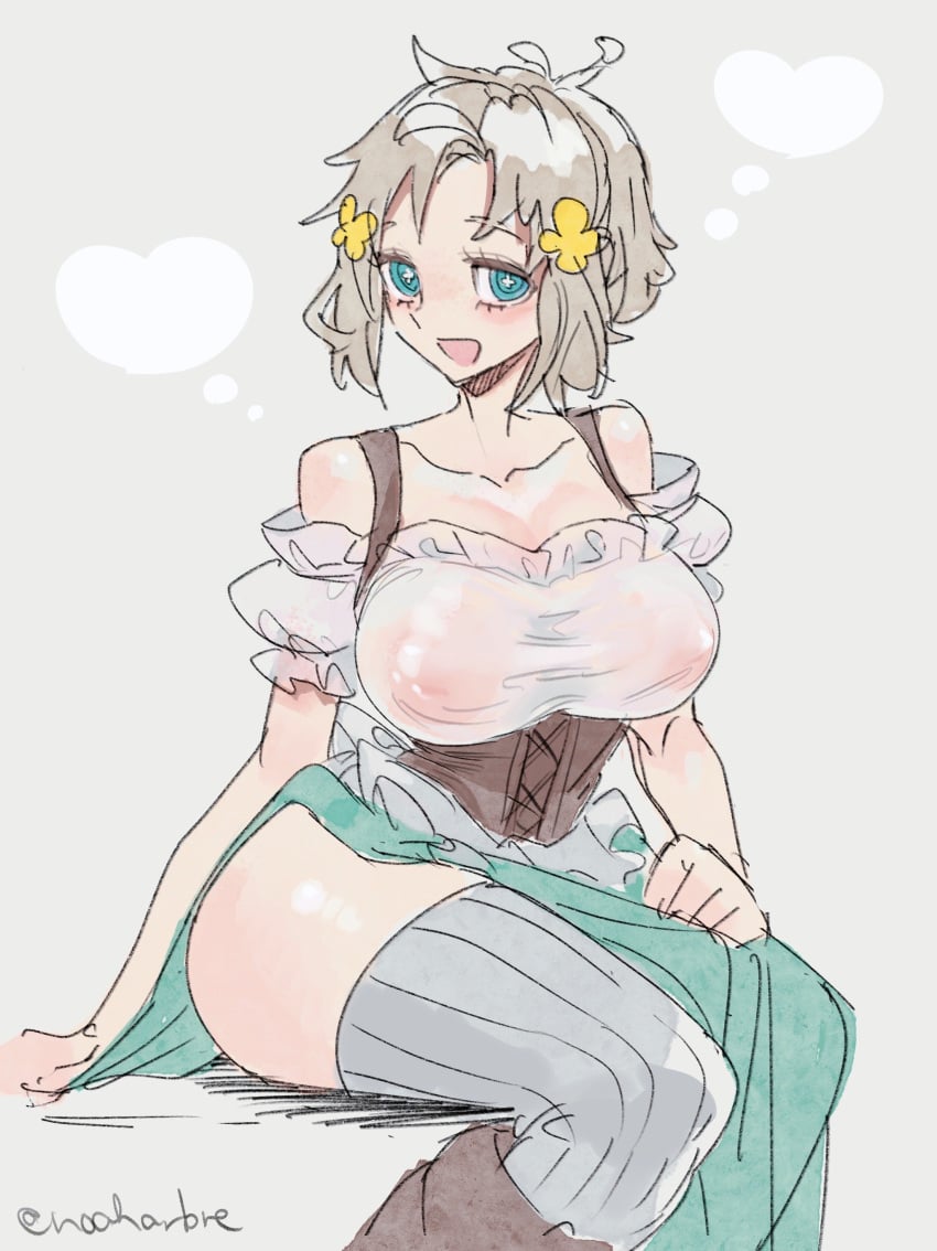 breasts character_request fully_clothed nipples_visible_through_clothing noah_(tettsui-sole) noaharbre original original_character