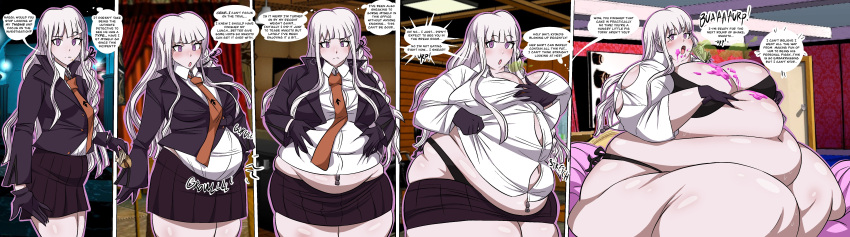 assthethick bbw belly_overhang big_belly big_breasts big_female blush chubby chubby_female danganronpa danganronpa:_trigger_happy_havoc embarrassed fat fat_ass fat_female fat_fetish fat_girl fat_woman fatty huge_belly kirigiri_kyouko large_female morbidly_obese morbidly_obese_female obese obese_female overweight overweight_female plump pork_chop speech_bubble thick_thighs tubby weight_gain