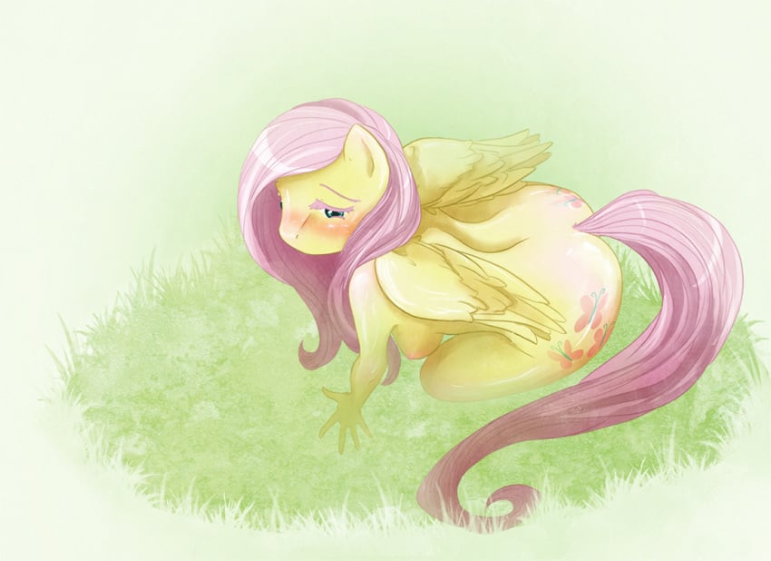 anthro cosmicunicorn female female_only fluttershy_(mlp) friendship_is_magic my_little_pony smooth_skin solo tagme