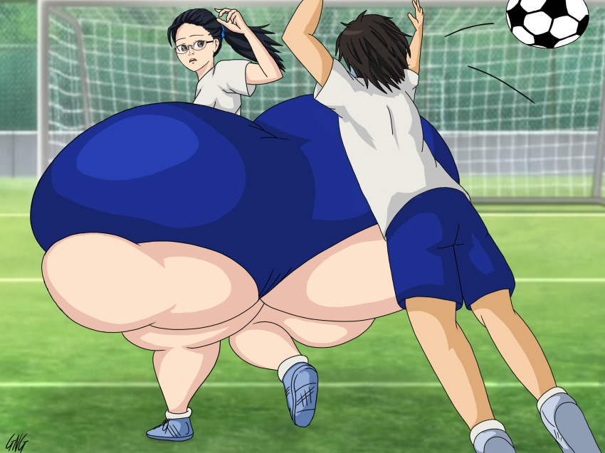 1girls ass_bigger_than_head ass_bigger_than_torso ass_body enormous_ass football football_player football_uniform goodnotgreat growth_academy huge_ass hyper hyper_ass hyper_hips luckyjack020 massive_ass meat_wall_(body_type) shiori_matsumoto tagme wide_hips