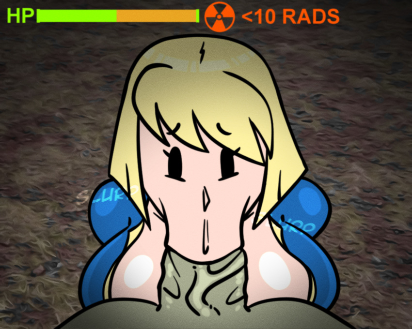 big_breasts big_penis blowjob breasts fallout fellatio gameplay_mechanics gui health_bar koituskazam mob_face oral oral_sex penis sucking sucking_penis vacuum_blowjob vacuum_fellatio vault_girl