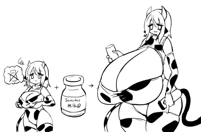 azflutter big_breasts breasts cow_print huge_breasts thick_thighs wide_hips