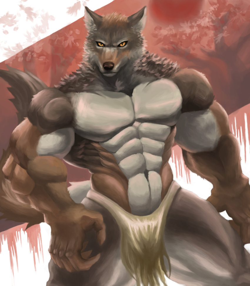 abs anthro_male ariswuffo canine claws male muscles muscular muscular_anthro muscular_male