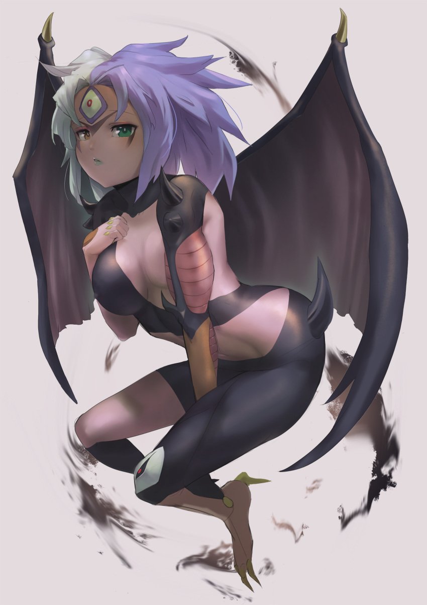 1girls demon_girl kurage444 yu-gi-oh! yu-gi-oh!_gx yubel