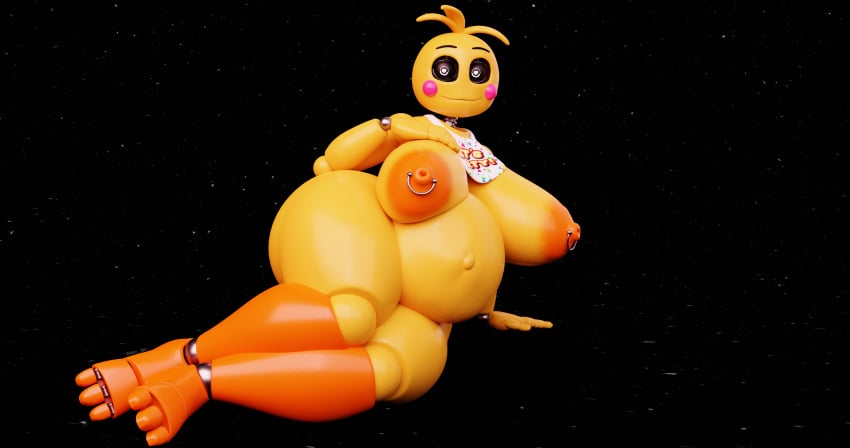 3d 3d_(artwork) absurd_res adri164 animatronic areola avian belly big_areola big_belly big_breasts big_butt bird breasts chiken curvy_body curvy_figure female five_nights_at_freddy's five_nights_at_freddy's_2 galliform gallus_(genus) hand_on_breast hi_res looking_at_viewer lovetaste_chica machine navel nipple_piercing nipples orange_areola phasianid piercing pose pregnant robot scottgames smile solo thick_thighs toy_chica_(fnaf) toy_chica_(love_taste) wallpaper wide_hips