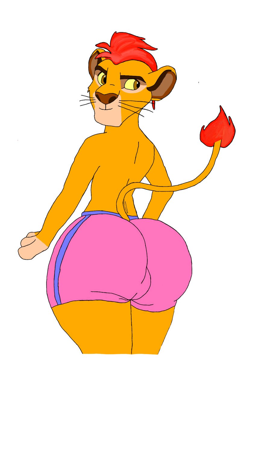 ass big_ass bubble_butt femboy furry kion lion lion_guard mohawk the_lion_guard the_lion_king thick_ass thick_thighs underwear