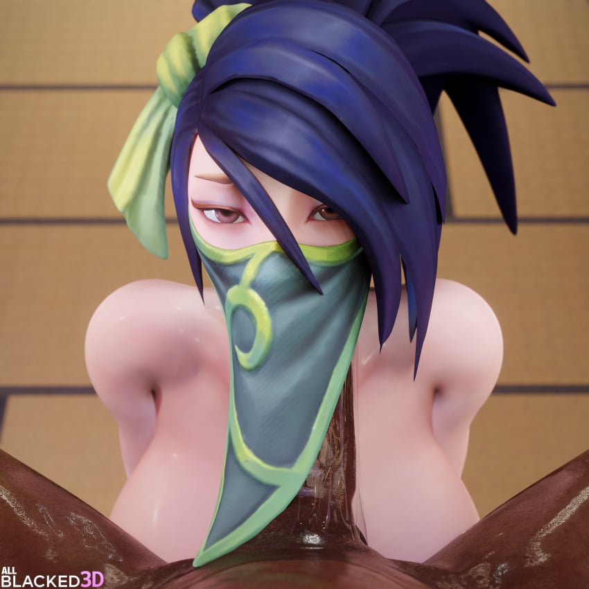 1boy 1girls 2023 3d 3d_(artwork) :>= akali akali_jhomen_tethi allblacked3d big_penis black_hair blender blender_(software) breasts dark-skinned_male dark_skin erection eye_contact fellatio fellatio_under_mask fellatio_under_veil female female_focus hi_res highres huge_cock human implied_oral indigo_hair interracial league_of_legends light-skinned_female light_skin looking_at_partner looking_at_viewer male male_pov mask mouth_veil oral oral_sex partial_male penis pink_eyes ponytail pov pov_eye_contact riot_games saliva saliva_string saliva_trail seductive_look straight submissive submissive_female sucking_penis veil veiny_penis