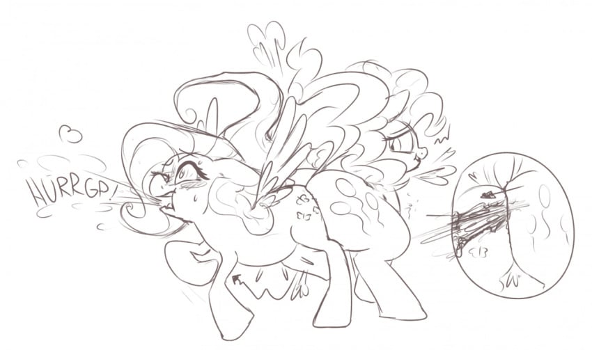 2girls ass blush burping cookiexrumbles cutie_mark duo earth_pony equid equine fart fart_cloud fart_fetish feathered_wings feathers female female/female feral fluttershy_(mlp) friendship_is_magic hair hasbro horse mammal mane my_little_pony pegasus pinkie_pie_(mlp) pony spread_wings what wings wtf yuri