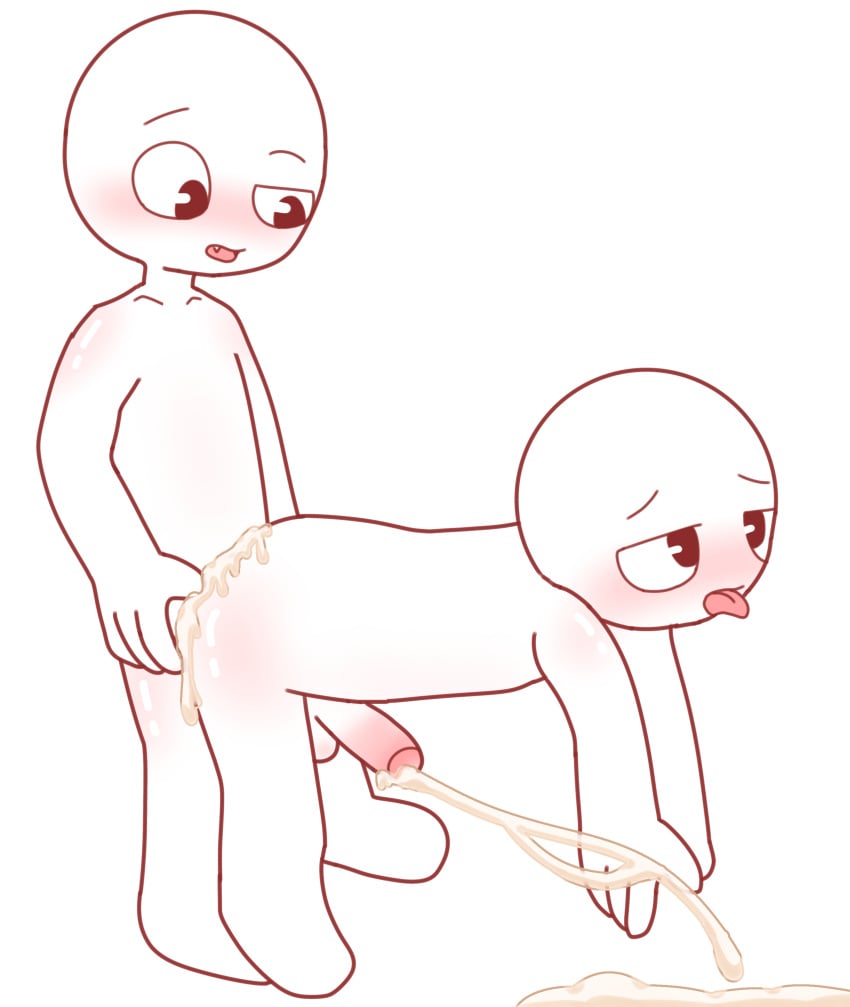 big_penis cum cum_drip cum_in_ass cum_inside cute cutetory gay male male_only non-human stick_figure stickman