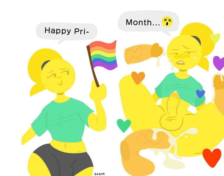 anal_sex androgynous big_ass cum_dumpster cum_in_ass emoji_(race) emoji_boi emojifam_(sssir8) feminine gay hearts male no_outlines slobbyslapper sssir sssir8 toony