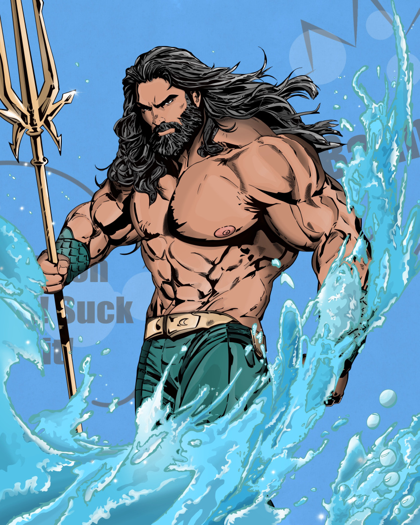 aquaman bara cum digital_art gay male male_only muscles muscular spaceguybob superhero water