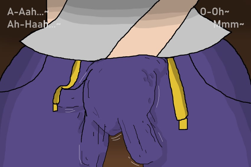 1girl 1girls background big_hips black_background blue_pants blue_shorts brown_background female female_only fingering fingering_self fucost game_freak grey_shirt grey_uniform hand_under_clothes hand_under_pants hand_under_shorts hips huge_hips juliana_(pokemon) masturbating masturbation masturbation_under_clothes moan moaning moaning_in_pleasure pocket pockets pokemon pokemon_sv school_uniform shadow short_pants shorts simple_background text uniform white_skin