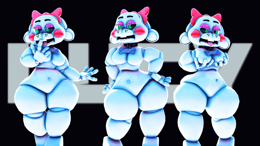 female female_only five_nights_at_freddy's five_nights_at_freddy's_2 fnaf nugter oc original_character original_characters sfm source_filmmaker toy_bonnie_(fnaf) toy_lucy_(nugter)