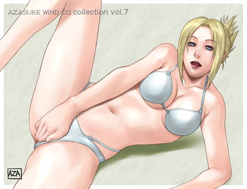 1girls 2d 2d_(artwork) arm_support azasuke bikini blonde_hair blue_eyes censored cleavage death_by_degrees female female_only highres human leg_lift lying masturbation midriff namco navel nina_williams on_side open_mouth sequential solo solo_female spread_legs swimsuit swimsuit_aside tekken tekken_2 tekken_3 tekken_4 tekken_5_dark_resurrection tekken_tag_tournament tied_hair underwear vaginal_penetration video_game video_game_character white_bikini