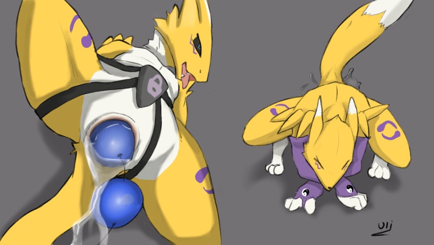 absurd_res bandai_namco buttplug digimon digimon_(species) hi_res male male_only plug_(sex_toy) renamon sex_toy solo ulithefurry