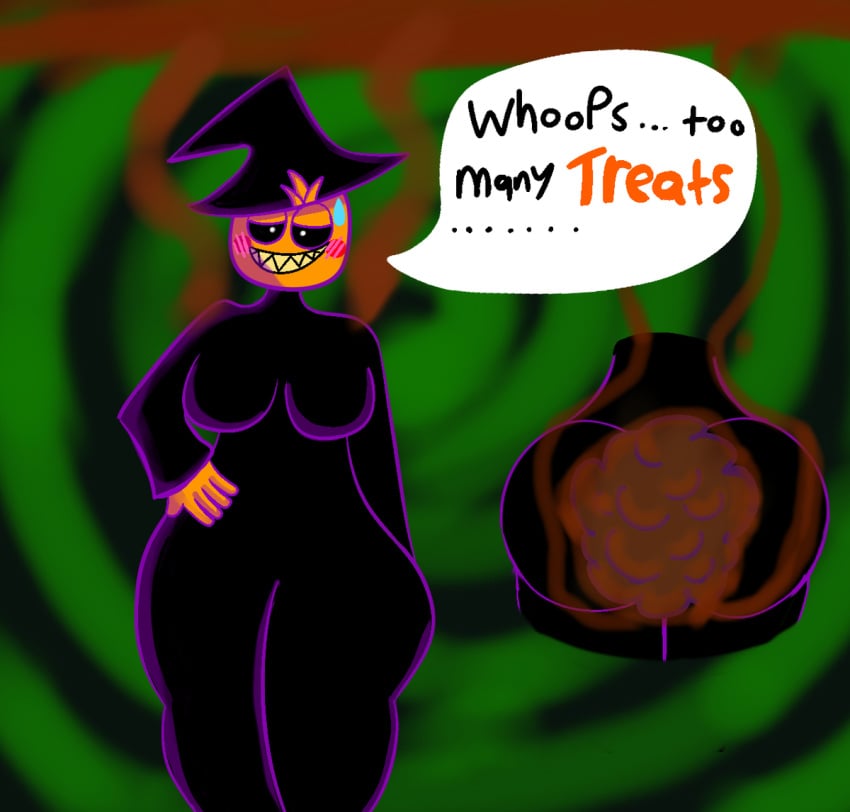 1girls breasts costume dudewooo female five_nights_at_freddy's five_nights_at_freddy's_2 halloween halloween_costume messing panty_poop panty_pooping scat soiling soiling_clothing toy_chica_(fnaf)