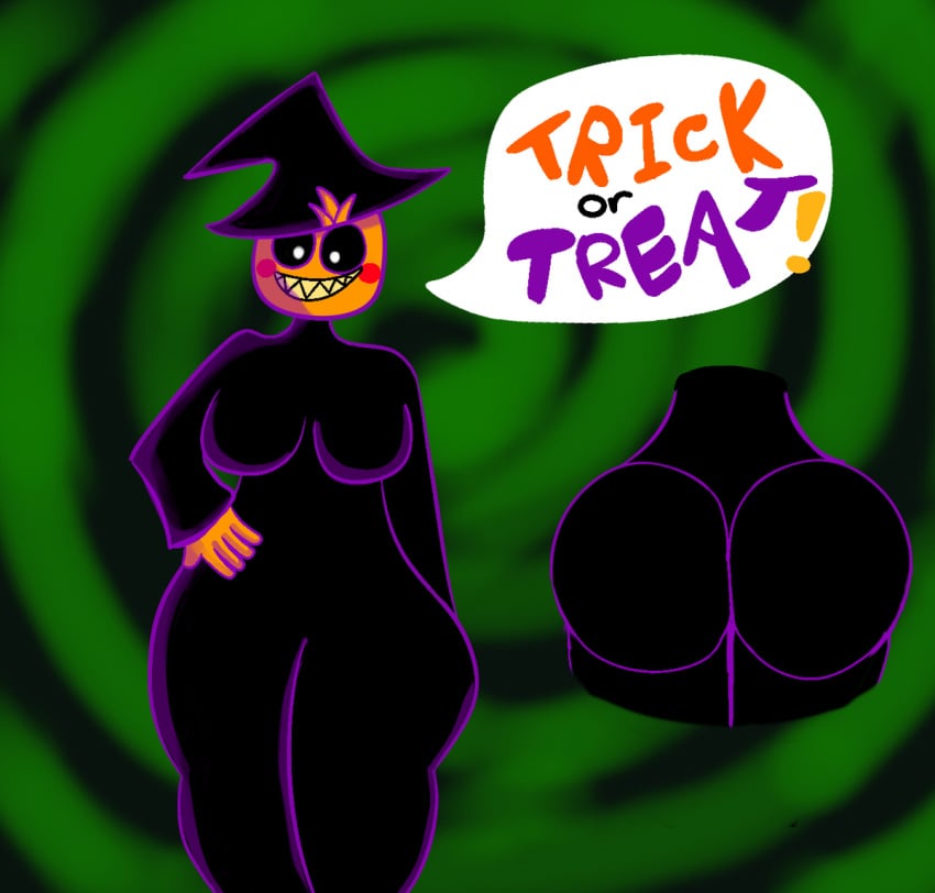 1girls breasts costume dudewooo female five_nights_at_freddy's five_nights_at_freddy's_2 halloween halloween_costume toy_chica_(fnaf)