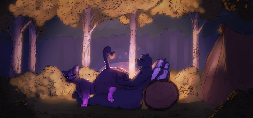 anthro ass aysel big_butt big_penis blush blush_lines camp campfire camping camping_tent crouching_reverse_cowgirl detailed_background digital_media_(artwork) domestic_cat dumliz duo erection feet felid feline felis female female_on_top female_penetrated feral forest forest_background fur genitals hi_res hot_dogging huge_butt huge_cock huge_thighs leeson_smith log looking_back male male/female male_on_bottom male_penetrating male_penetrating_female mammal mephitid nature nature_background night nude on_bottom on_top open_mouth outside paws penetration penile penile_penetration penis penis_in_pussy plant pussy reverse_cowgirl_position sex skunk tail tent thick_thighs toes tree vaginal_penetration wide_hips wood