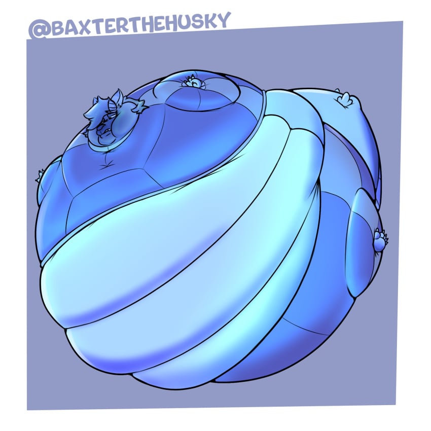 baxterthehusky blueberry_inflation breasts furry sunken_head sunken_limbs tagme thick_thighs wide_hips