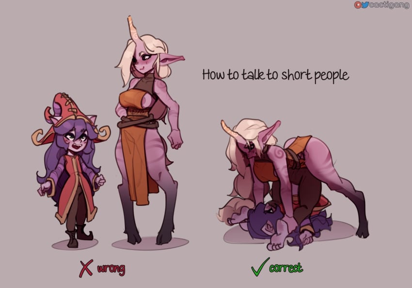 1futa 1girls 2d big_breasts breasts cactigang clothed clothing duo english_text female fully_clothed futa_on_female futanari hooves how_to_talk_to_short_people humanoid instant_loss_2koma league_of_legends long_hair lulu_the_fae_sorceress mating_press meme mostly_clothed piledriver_position purple_hair purple_skin sex sideboob soraka standing text white_hair yordle