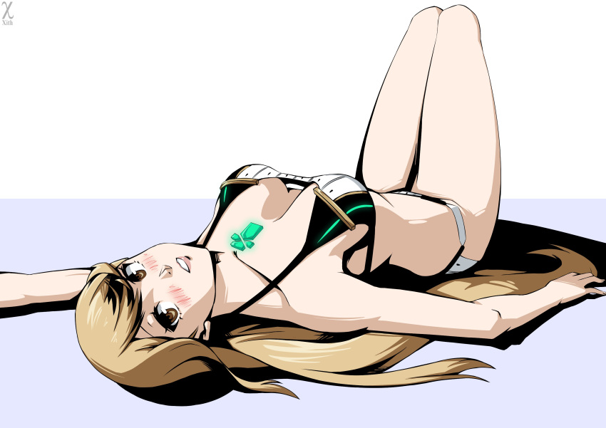 blonde_hair breasts core_crystal female female_only looking_at_viewer mythra nintendo solo tagme x_xith_x xenoblade_(series) xenoblade_chronicles_2