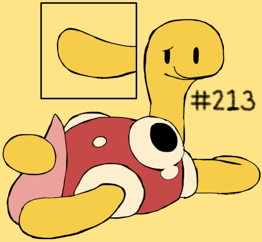 ambiguous_gender digital_media_(artwork) duo erection feet feral foot_fetish foot_play footjob generation_2_pokemon genitals hashtag hi_res id_number male nintendo number penis pokemon pokemon_(species) secretsableye sex shuckle simple_background smile tapering_penis text yellow_body