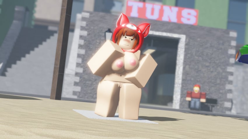 1girls 3d 3d_(artwork) arsenal_(rolve) artist_request background_character completely_nude completely_nude_female delinquent_(rolve) emoji female full_body looking_at_another naked naked_female nude nude_female public_nudity red_panda_(rolve) roblox roblox_game robloxian rolve source_request tagme