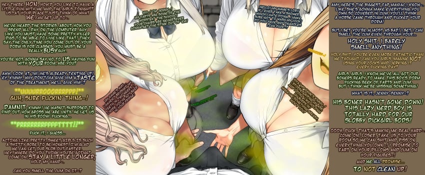 4futas 4girls bad_breath boner burp burping caption english_text fart fart_fetish femdom futa_on_male futanari gross musk pov slob smell stench text