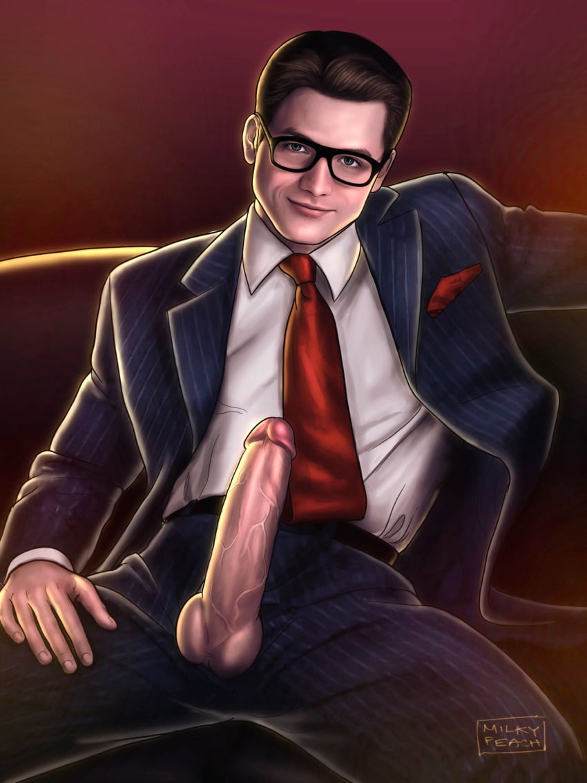 actor boner celebrity erect_penis erection gary_"eggsy"_unwin hard_on in_character kingsman_(film_series) male male_only marvel marvel_comics milkypeach232 muscles muscular muscular_male taron_egerton veiny_penis