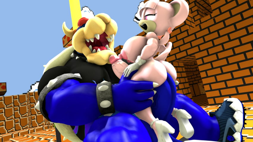 1futa 3d 3d_(artwork) bowser duo futanari koopa male male_on_futa mario_(series) mona_the_mouse nackey outdoors size_difference super_mario_bros. super_mario_bros._(nes)