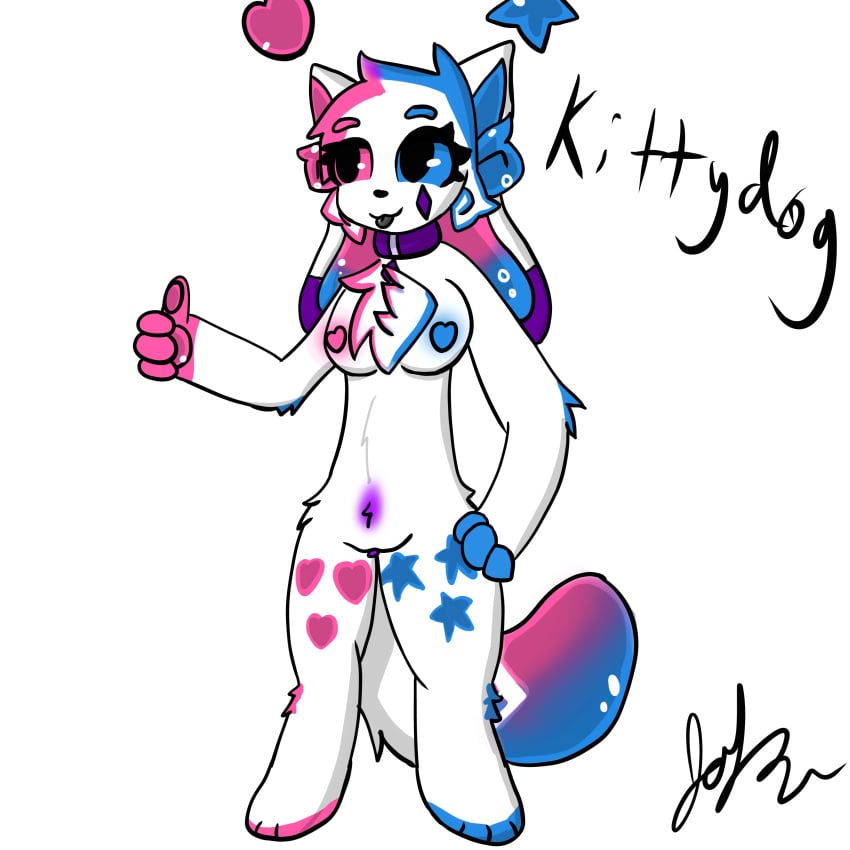 crystal_(kittydogcrystal) furry furry_only joku676 kittydog_(species) kittydog_fanart