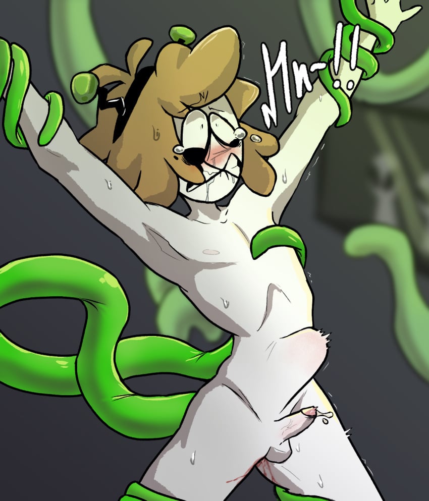 alien alien/human anal belly_bulge bleeding blood crying crying_with_eyes_open forced forced_anal forced_yaoi gay kidnapped rape restrained robert_(srpelo) sobakasen spooky_month sr_pelo strong_thrust tentacle tentacle_rape yaoi