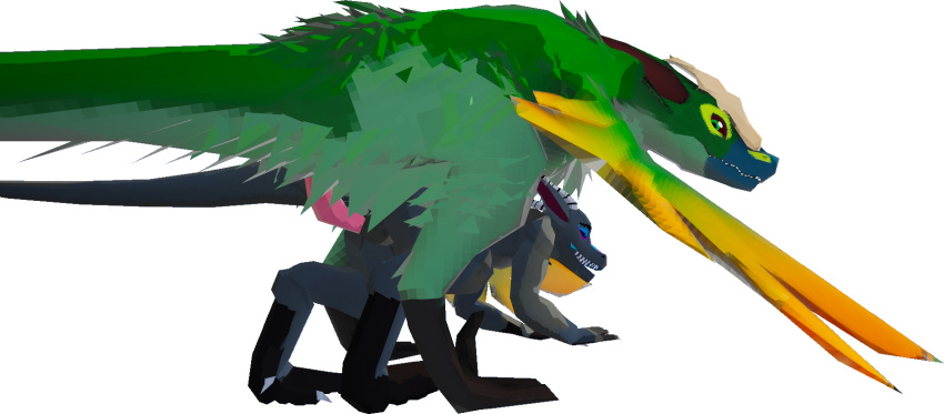 3d_(artwork) absurd_res alpha_channel anthro bzez claws digital_media_(artwork) dinosaur dromaeosaurid duo erection feathers female female_penetrated feral genitals hi_res horn humanoid kobold kobold_dellarte low_poly male male/female male_penetrating male_penetrating_female nude penetration penis reptile scalie sek sex simple_background tail theropod velociraptor