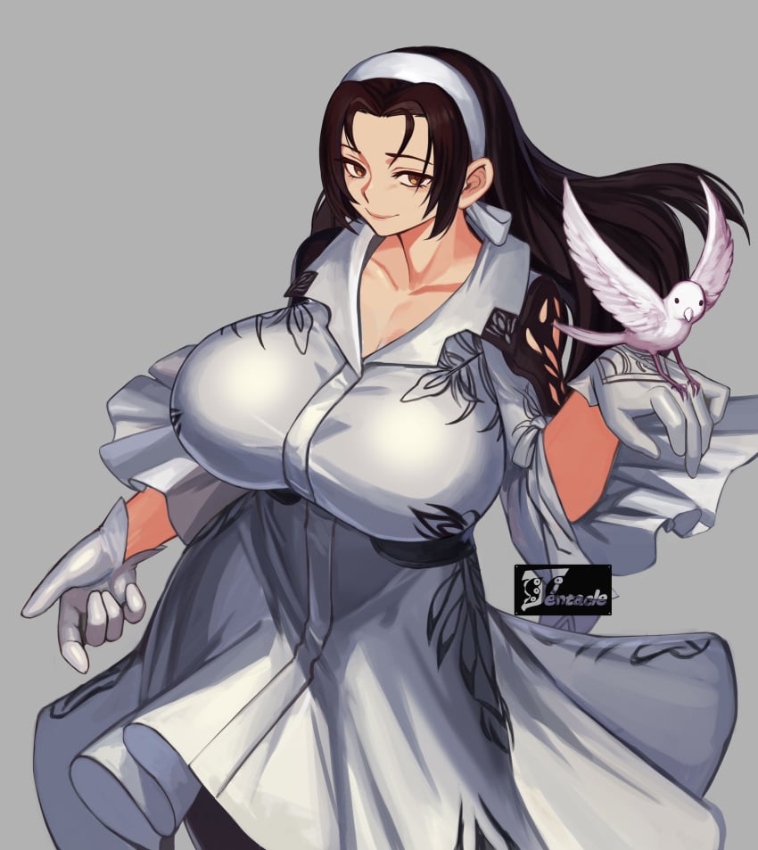 1girls alternate_breast_size alternate_version_available big_breasts female female_only huge_breasts jun_kazama kazama_jun light-skinned_female milf namco tekken tekken_2 tekken_8 tekken_tag_tournament tekken_tag_tournament_2 ti_(pixiv473275)