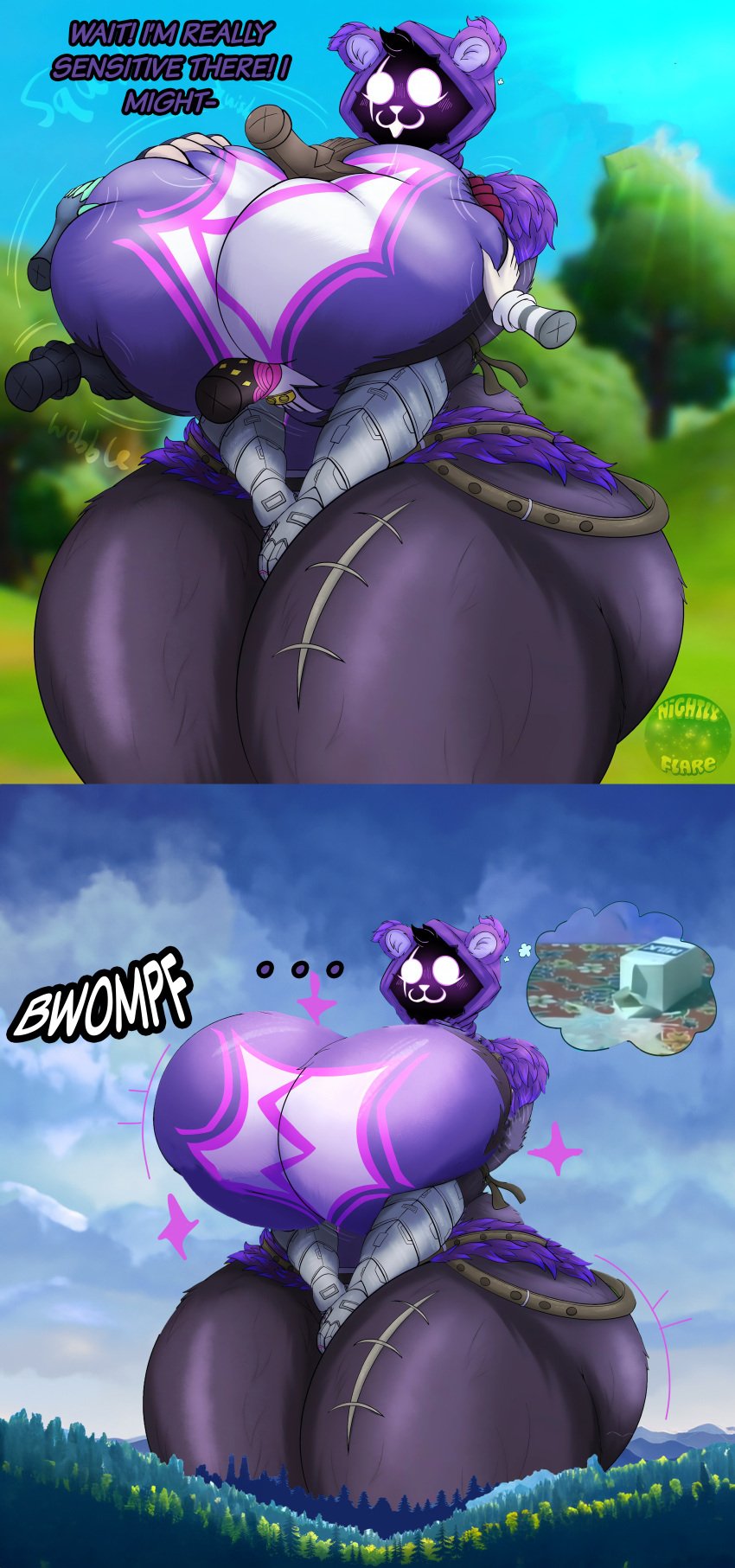 artist_name big_breasts breast_squish bwomp edited_official_artwork epic_games female fondling_breast fortnite fortnite:_battle_royale furry giantess giantess_growth groping_breasts growth hi_res huge_breasts nightlyflare raven_team_leader tagme text thick_thighs transformation twitter_link wide_hips