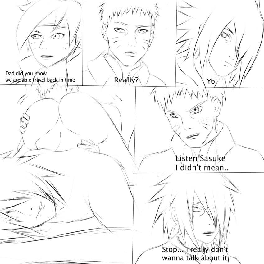 ass boruto:_naruto_next_generations comic comic_page gay luckyarts naruto rimming sasuke_uchiha sketch twink uzumaki_boruto uzumaki_naruto