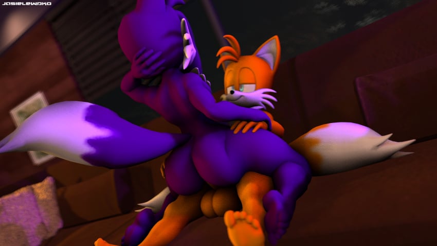 2boys 3d 3d_(artwork) anal anal_sex gay gay_sex jasie_the_fox jasielewdko jasienorko male male/male male_penetrated male_penetrating sonic_(series) tagme tails