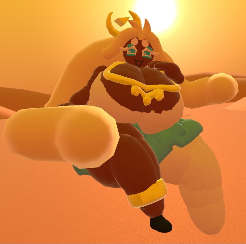 big_ass big_breasts black_body breasts bubble_ass bubble_butt cheese cookie cookie_run cookie_run_kingdom dessert egypt egyptian egyptian_clothes egyptian_female female female_only gold_jewelry mozzarella_cookie rec_room recroom weirdmaker43 yellow_sky