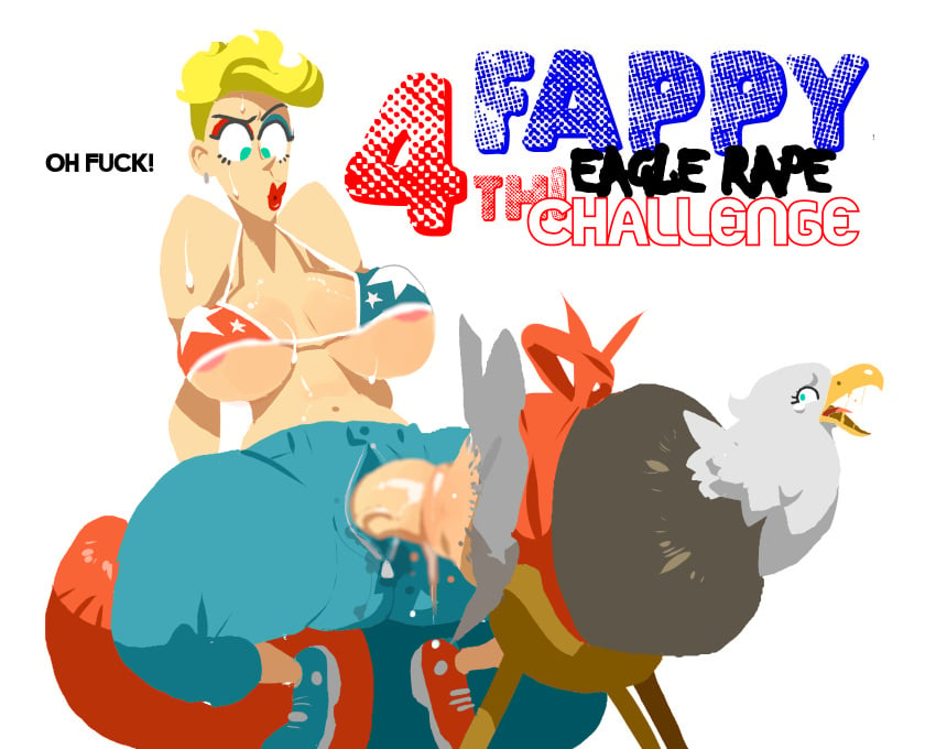 1animal 1futa 4th_of_july absurd_res accipitrid accipitriform ambiguous_gender ambiguous_raped areola ass avian beak big_breasts big_penis bipedal_feral bird blonde_hair blur_censor bodily_fluids bottomwear breasts brown_body brown_feathers butt_from_the_front censored cloacal cloacal_penetration clothed clothing dialogue duo eagle feathers feral feral_penetrated feral_raped footwear forced futa_on_feral futanari genitals gynomorph gynomorph_on_feral hair hi_res human human_on_feral human_penetrating human_penetrating_feral human_rape humanoid intersex intersex_on_feral interspecies kemokino kinoko.kemono light-skinned_futanari light_skin looking_back mammal mostly_nude open_beak open_mouth pants partially_clothed penetration penis pink_areola rape restrained sex shirtless shoes simple_background sweat tail_feathers tears text tongue white_background white_body white_feathers yellow_beak zoophilia
