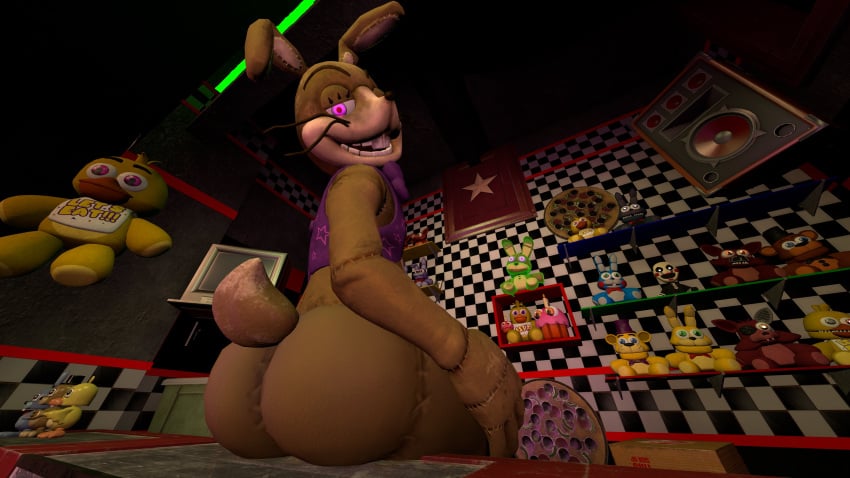 1boy ass five_nights_at_freddy's five_nights_at_freddy's:_help_wanted fnaf gay glitchtrap inviting looking_back male male_only nsg_editor presenting presenting_butt solo solo_focus