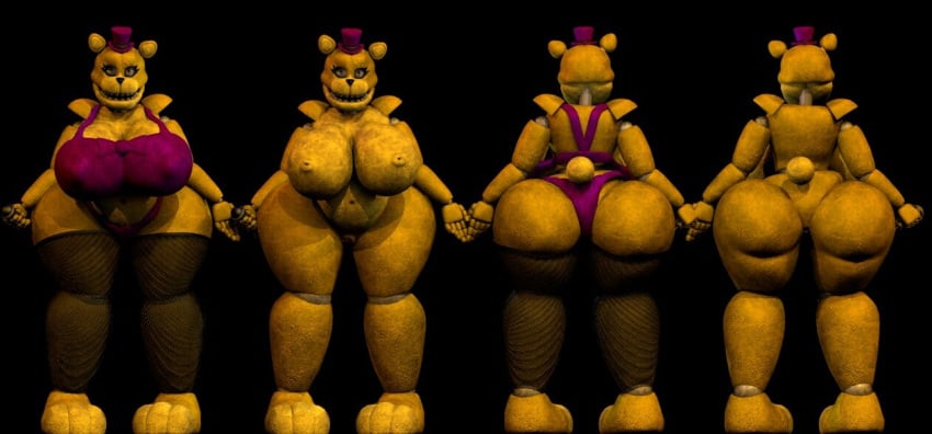 female female_only five_nights_at_freddy's five_nights_at_freddy's_4 fredbear fredbear_(fnaf) golden_freddy golden_freddy_(fnaf) nsfwsanco_(artist) rule_63