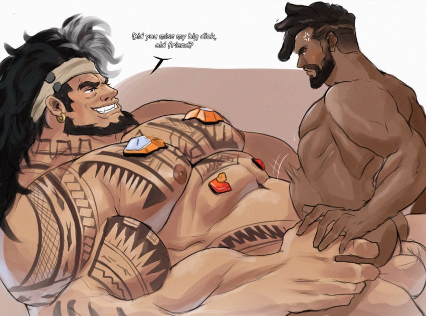 2boys baptiste gay gay_sex male/male male_only mauga overwatch overwatch_2