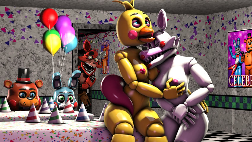 4_fingers 4k absurd_res ahe_gao animatronic bear blue_body blue_eyes breasts brown_body bunny bunny_ears chicken closed_eyes disboi215 eyepatch female female_focus female_fox five_nights_at_freddy's five_nights_at_freddy's:_sister_location five_nights_at_freddy's_2 fnaf fox foxy_(fnaf) grabbing_breasts green_eyes hard_nipples hi_res horny ingame_model looking_pleasured looking_up male mangle_(fnaf) nipples open_eyes pink_nipples rabbit red_body red_lipstick red_nipples robot rosy_cheeks sfm shocked source source_filmmaker surprised tail tail_wrapped_around_body tophat toy_bonnie toy_bonnie_(fnaf) toy_chica toy_chica_(fnaf) toy_freddy toy_freddy_(fnaf) watching_from_afar white_body withered_foxy yellow_body yellow_eyes yuri