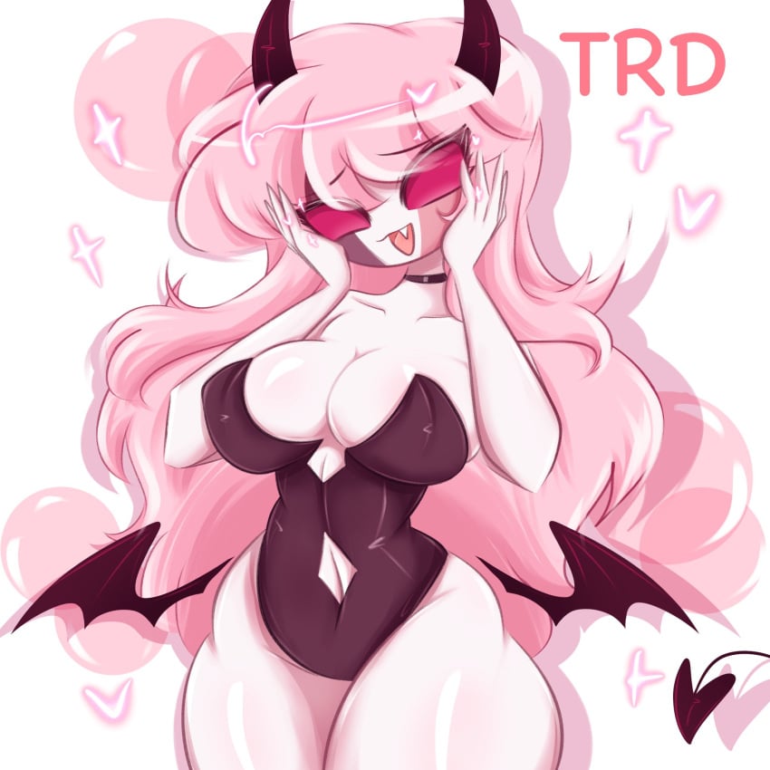 anthro breasts female_only friday_night_funkin hair pink sarvente sarvente_(dokki.doodlez) sarvente_(friday_night_funkin) succubus tagme thighs trd-yo