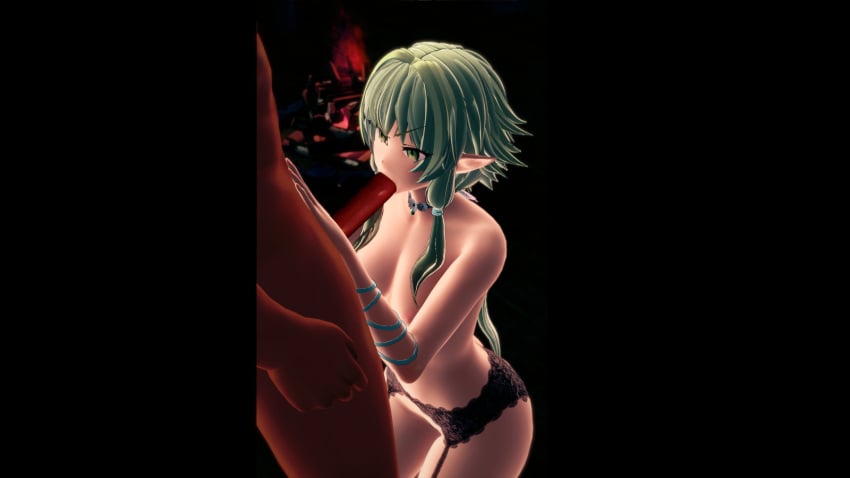 1girls artist_request blowjob blowjob_face female goblin_slayer high_elf_archer_(goblin_slayer) mamada nude nude_female nude_male oral oral_masturbation oral_penetration oral_sex penis penis_in_mouth sucking sucking_penis