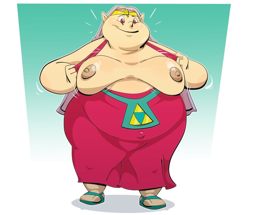 bbw big_areola big_breasts breasts fat impa impa_(oracle_series) jodero old_woman oracle_of_ages plump tagme the_legend_of_zelda thick_thighs